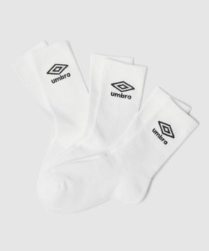 에센셜 쿠셔닝 3PACK 크루 삭스 화이트 UR123CSC11