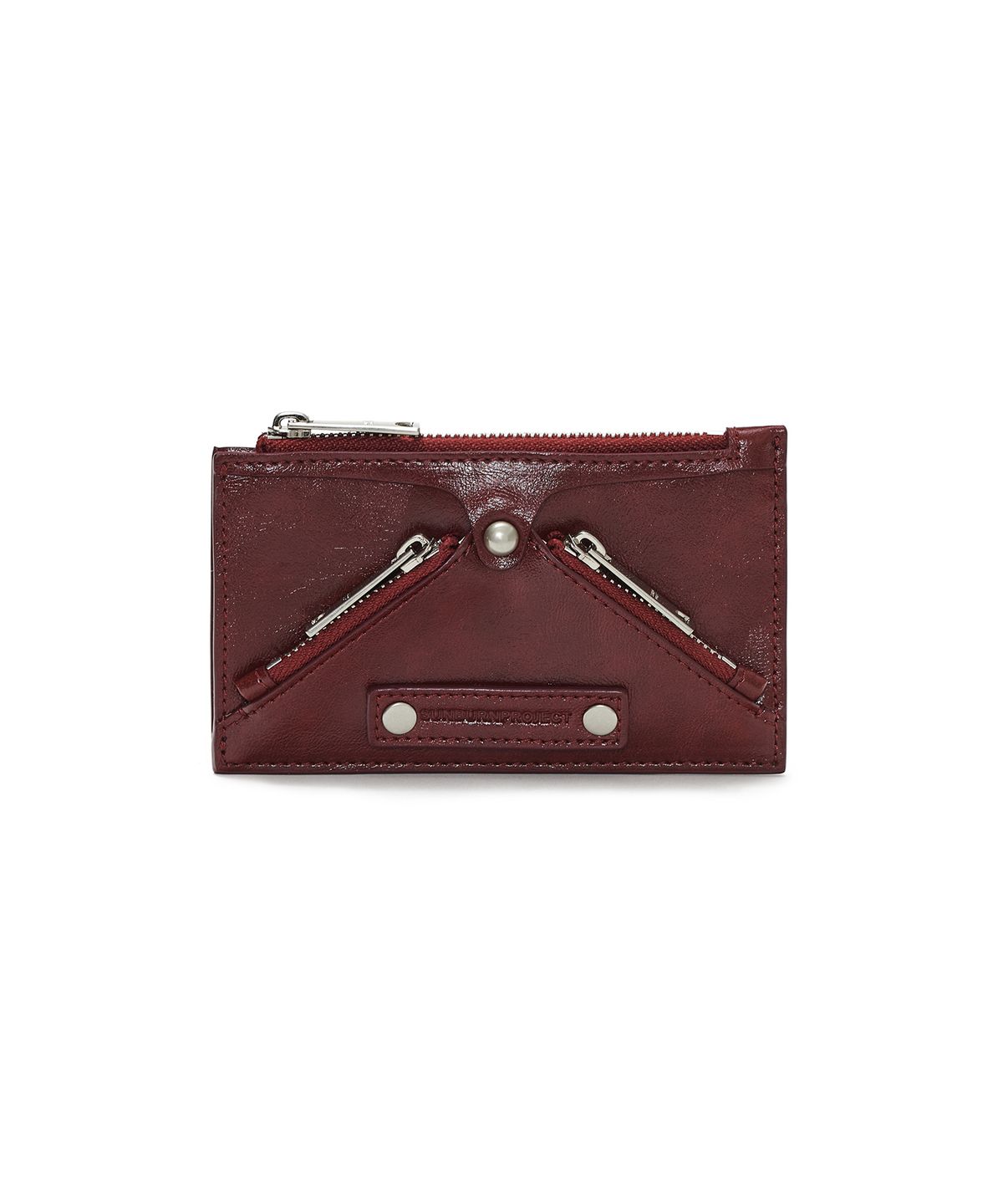 썬번프로젝트(SUNBURNPROJECT) FAUX LEATHER M.O.S WALLET, BURGUNDY