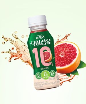 뉴케어 식이섬유 10g 제로슈거 콜라겐 음료 모로오렌지맛 240mlx6병