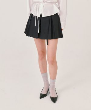 Mini Pleats Skirt_Navy