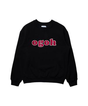 OGOH 시그니처 로고 스웻셔츠 블랙