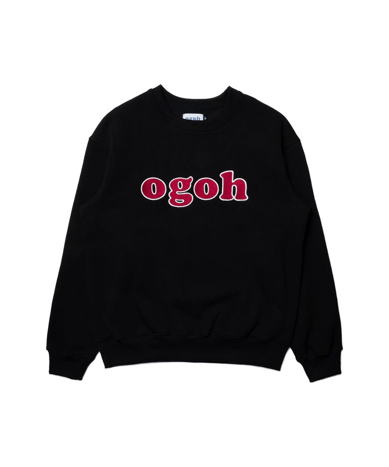 OGOH 시그니처 로고 스웻셔츠 블랙