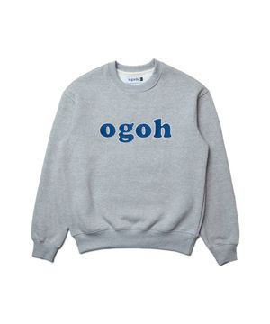 OGOH 시그니처 로고 스웻셔츠 메란지 그레이