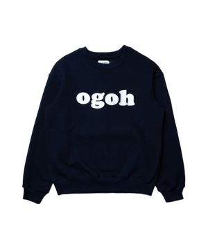 OGOH 시그니처 로고 스웻셔츠  네이비