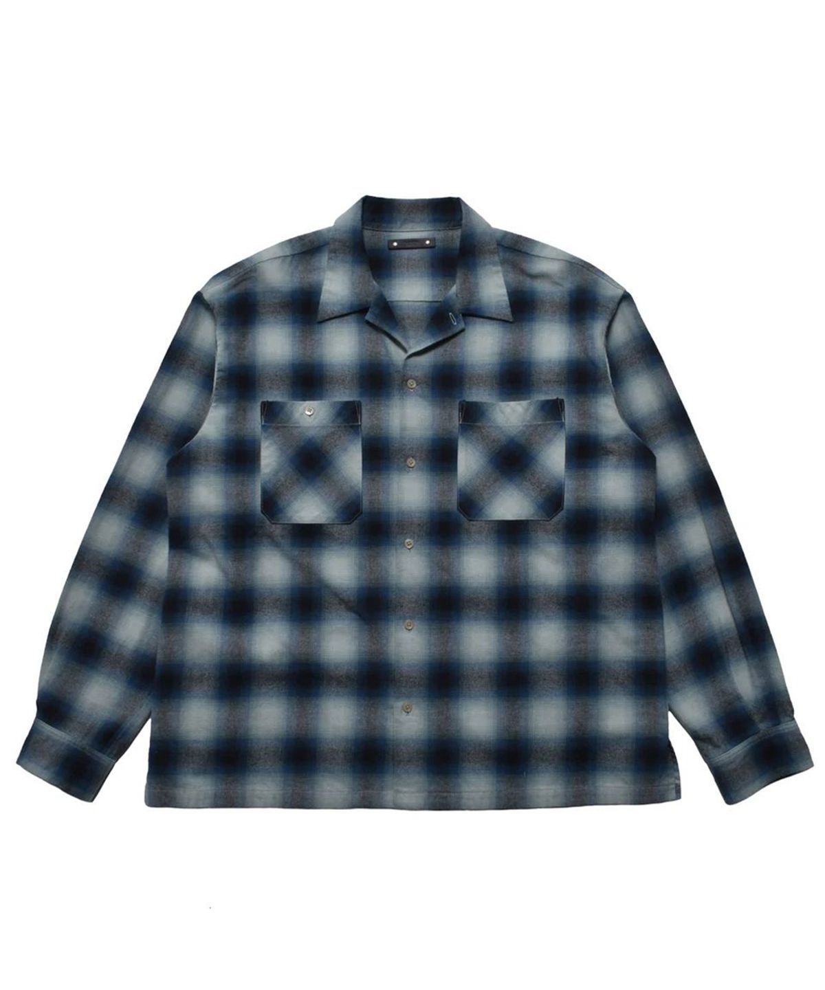 마인데님(MINEDENIM) C.Flannel Ombre Open Collar SH - BPT