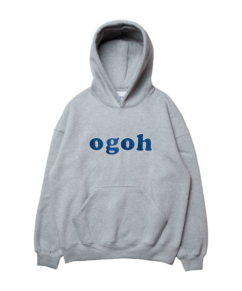 OGOH 시그니처 로고 후드 미드나잇 메란지 그레이