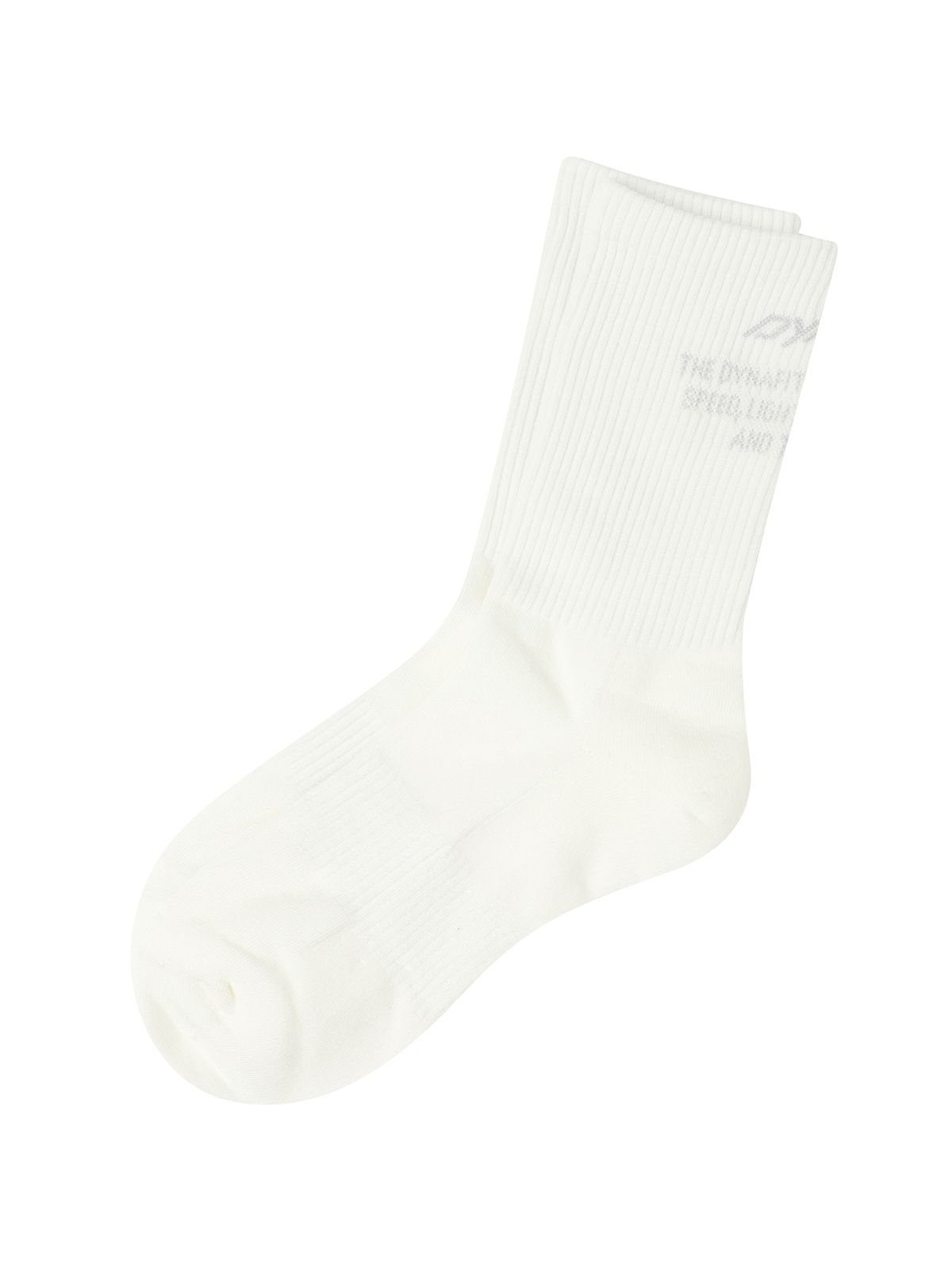 다이나핏(DYNAFIT) 베이직 레터링 크루삭스_Off White YUA26S09W3