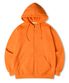 에센셜 레귤러 기모 스웨트 후드 집업 오렌지