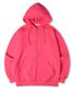 에센셜 레귤러 기모 스웨트 후드 집업 핫핑크
