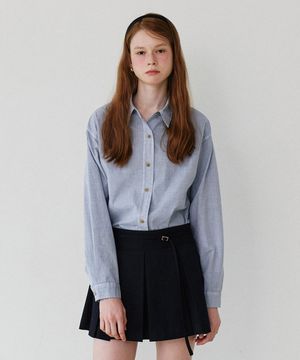 Pigment Washing Shirt_Sky Blue