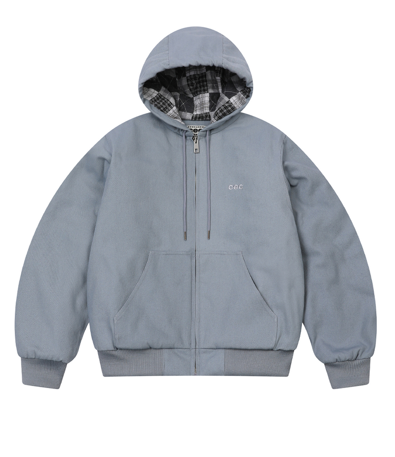 CEC CATION OXFORD WORK ZIP-UP HOODIE(SKY BLUE)