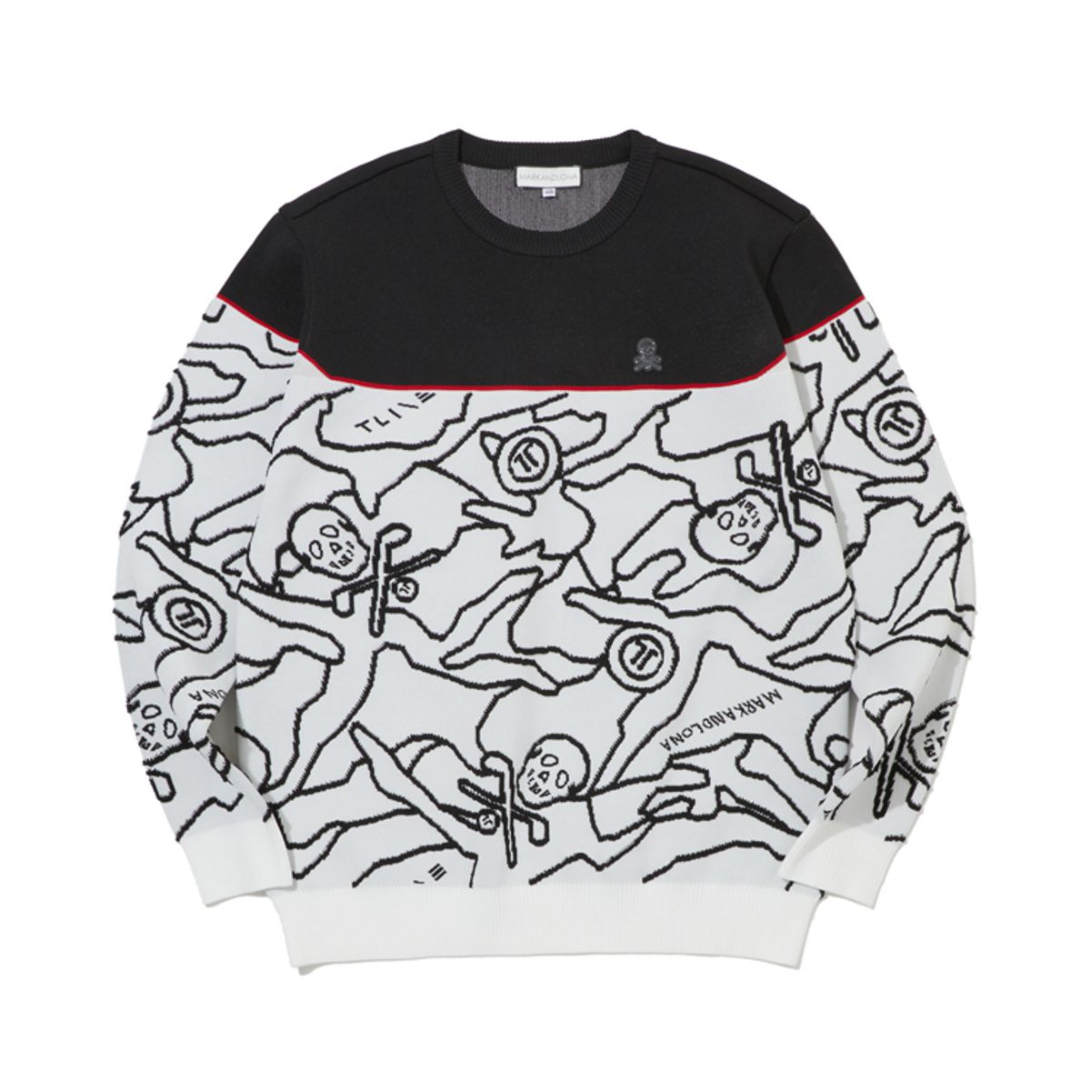 마크앤로나(MARK&LONA) M T-LINE CAMO JQD KNIT CREW LS1XB71M