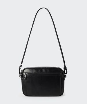 코티드 캔버스 미니 크로스백 [블랙]