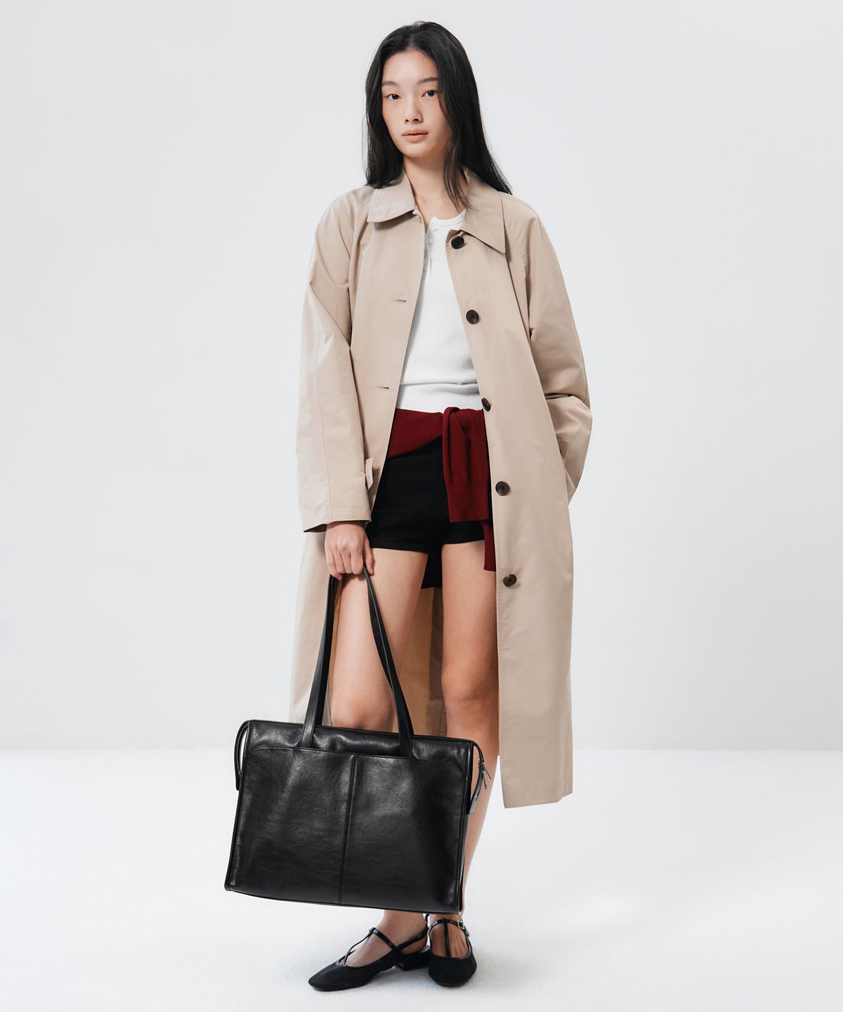 무신사 스탠다드 우먼(MUSINSA STANDARD WOMAN) 우먼즈 렉탱글 브리프 숄더백 [블랙]