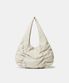 우먼즈 브라이트 셔링 숄더백 [크림]