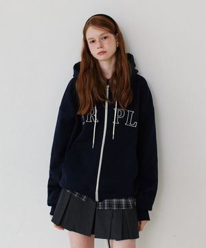 Hood zip-up Jacket_Navy