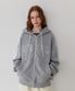 Hood zip-up Jacket_Melange Gray