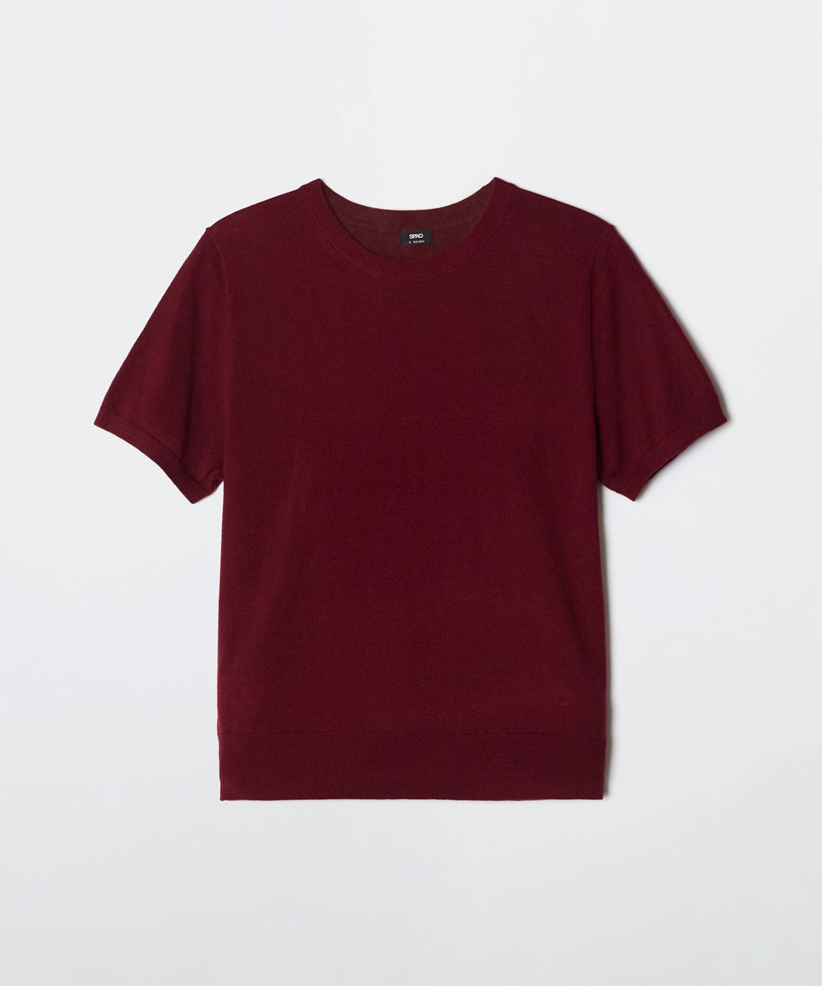 스파오(SPAO) [메리노울블렌드] 여성 라운드넥 반팔 니트_SPKWG23WS1