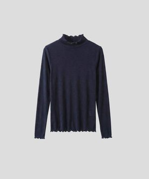 터틀넥 롱 슬립탑 [네이비]