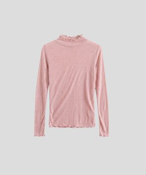 터틀넥 롱 슬립탑 [핑크]