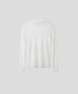 터틀넥 롱 슬립탑 [아이보리]