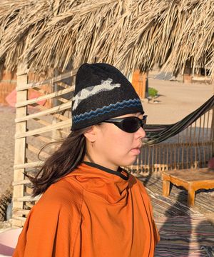 R17 러너 캣 니트 비니 2color