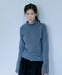 Stripe Turtleneck T-shirt_Gray Skyblue