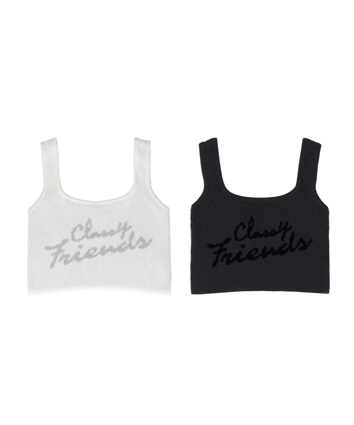 클래씨클럽(CLASSY CLUB) 퍼피 니트 슬리브리스 탑 (2 color)