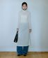 Turtleneck Long Onepiece_Cream Navy