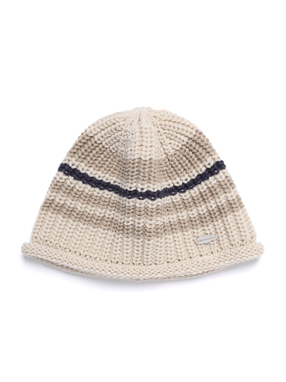 몰마농(MOLMANON) STRIPE BEANIE - BEIGE