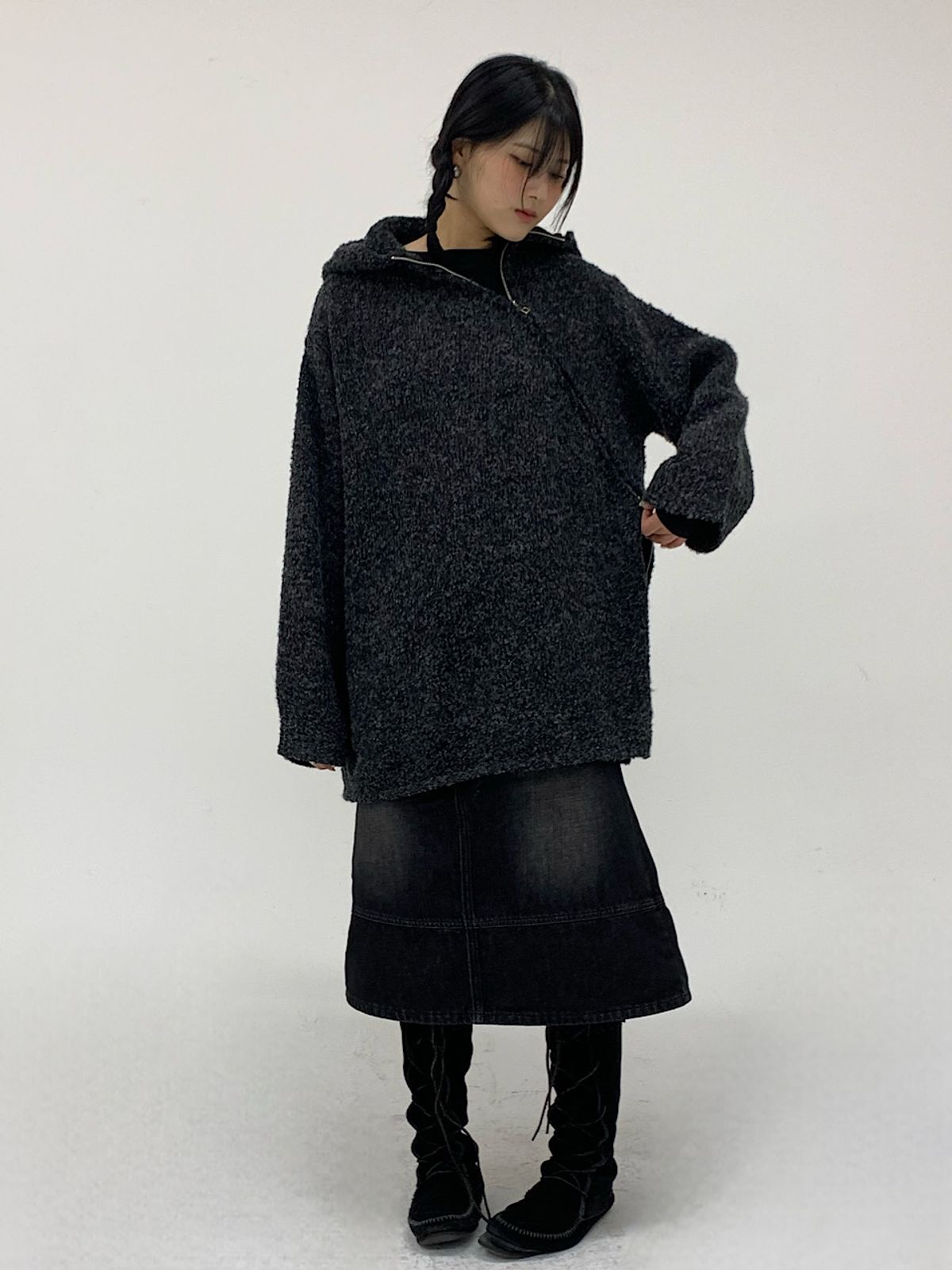 아포엠(APOEM) Side Zip-Up Hood -(2C)