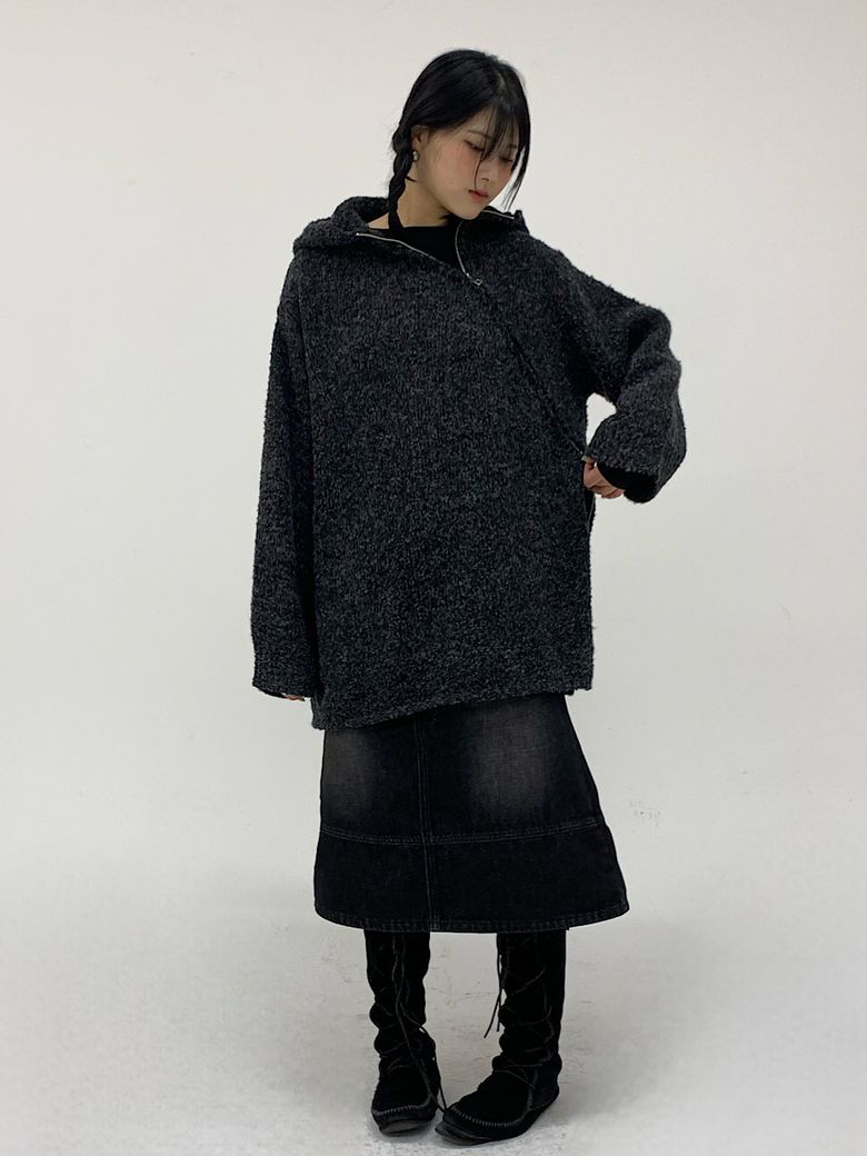 Side Zip-Up Hood -(2C)