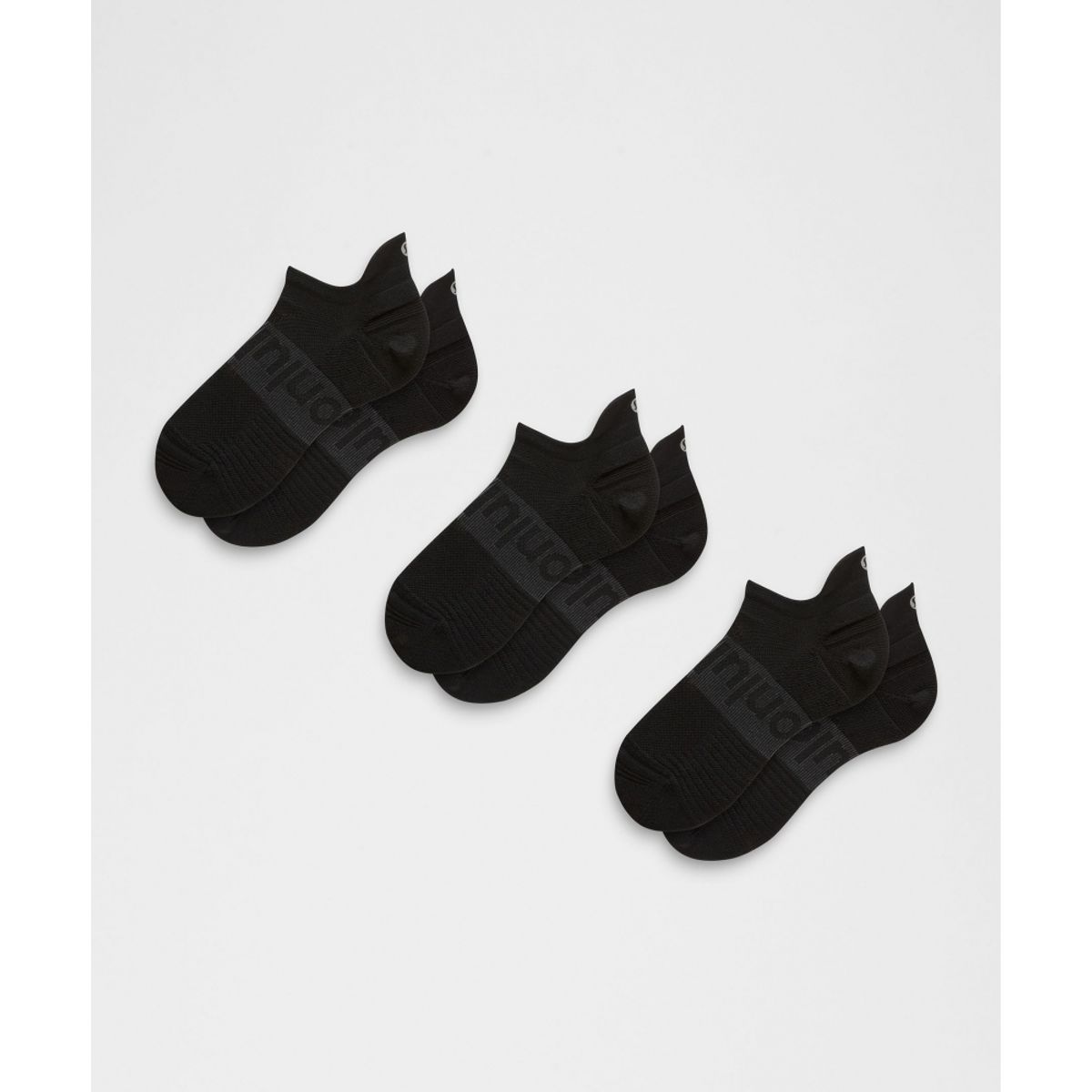 룰루레몬(LULULEMON) 유니섹스 파워 스트라이드 탭 삭스 *3팩  BLK