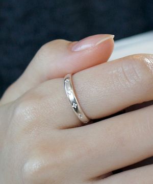 925실버 별조각 큐빅 반지 바렐라/ Varela