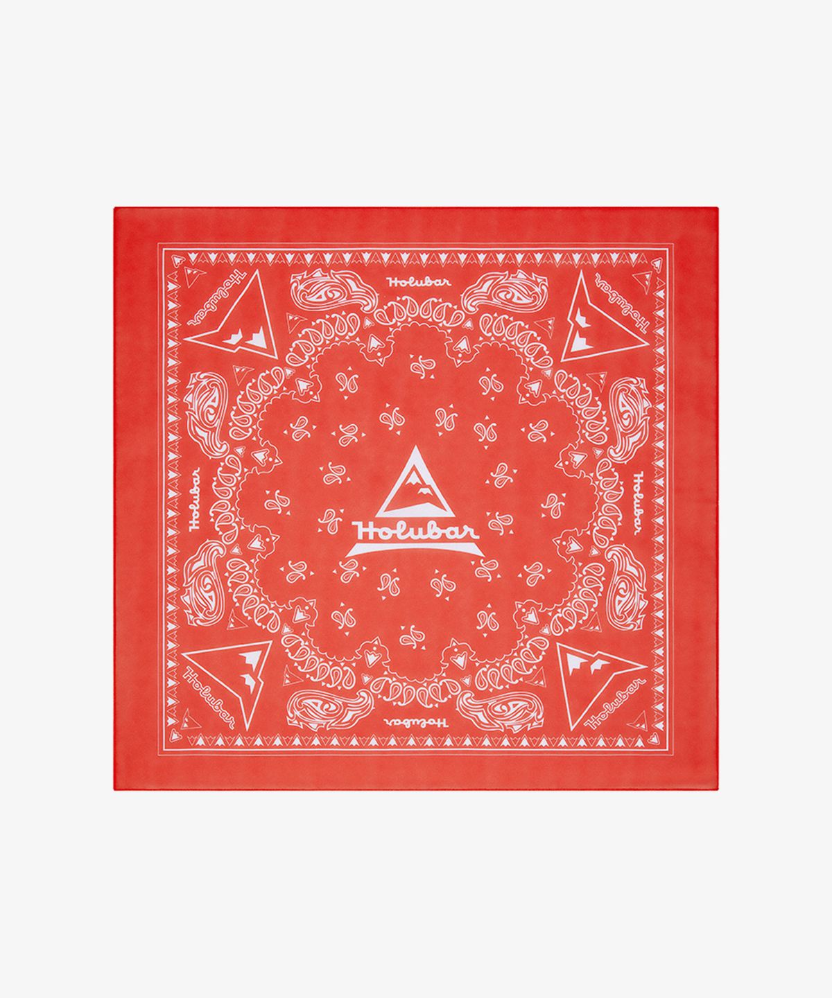 홀루바(HOLUBAR) Mountaineering Logo Bandana  Red