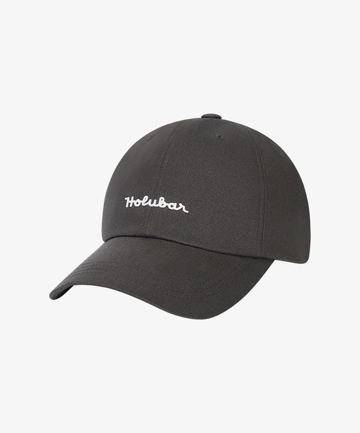 홀루바(HOLUBAR) 6P Lettering Cap Charcoal