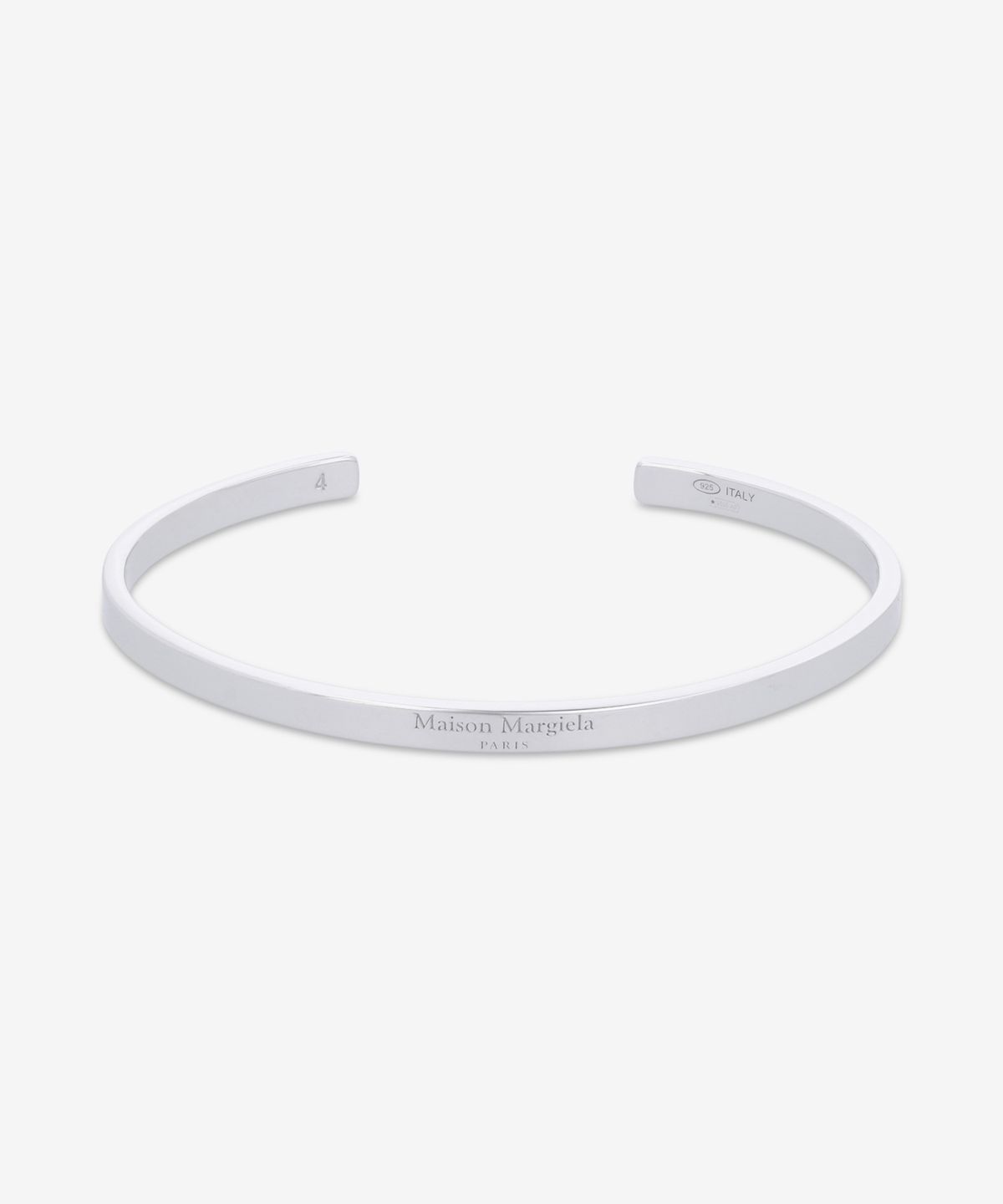 메종 마르지엘라(MAISON MARGIELA) 로고 레퍼런스 4MM 귀걸이 - 실버 / SM1UY0103P8865102