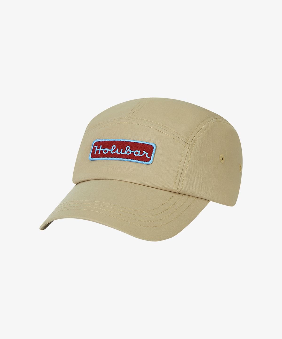 홀루바(HOLUBAR) 5P Bar Logo Camp Cap Beige