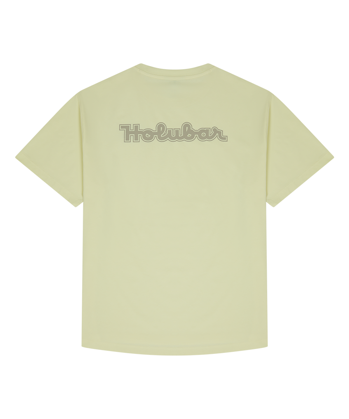 홀루바(HOLUBAR) Lettering Logo T Shirt Yellow