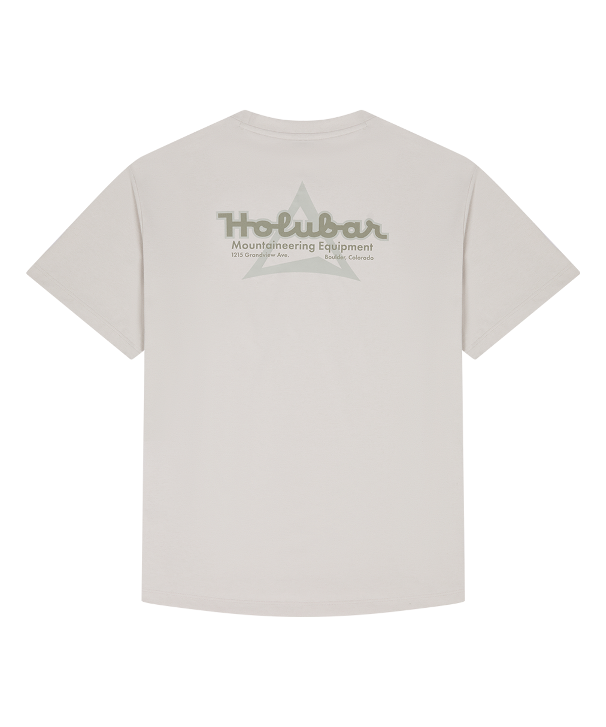 홀루바(HOLUBAR) Flatirons Logo T Shirt Light Beige