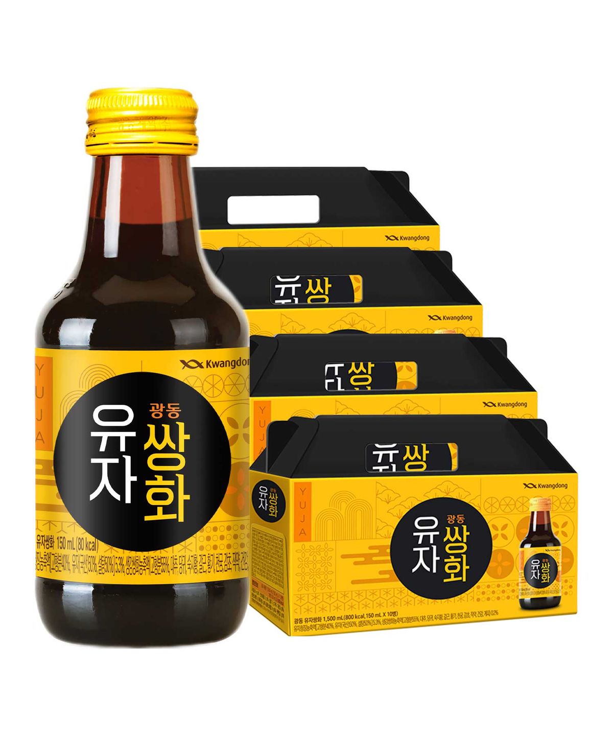 광동제약(KWANGDONG) 광동 유자쌍화 150ml 40병 / 전통차 건강음료