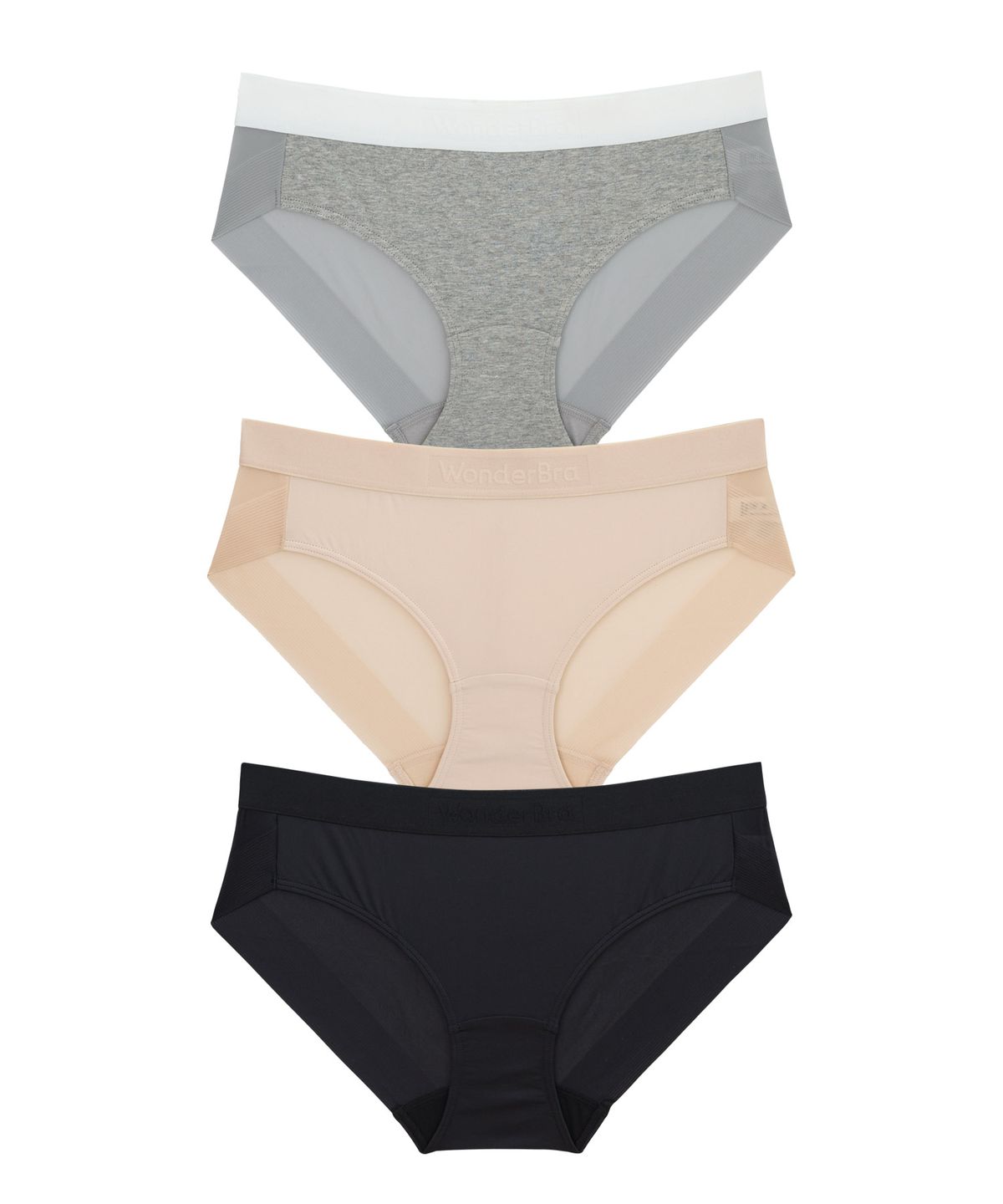 원더브라(WONDERBRA) [3PACK] 볼륨 스포츠 아웃밴드 팬티
