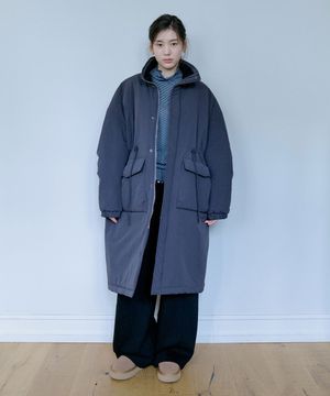 High-Neck Bomber Long Jumper_Charcoal