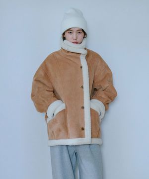 Suede Mustang Jacket_Beige