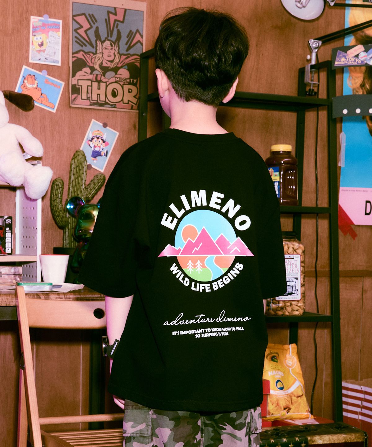 엘리메노영스터(ELIMENOYOUNGSTER) EY 와일드 마운틴 키즈 반팔티 4Color