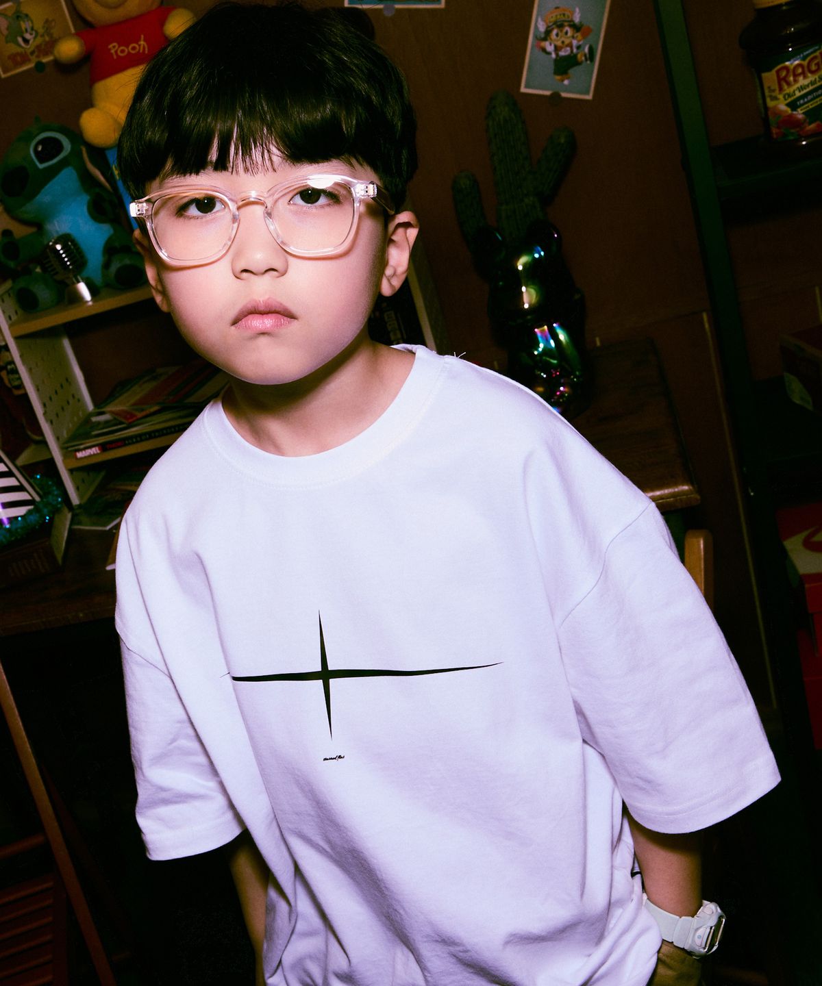 엘리메노영스터(ELIMENOYOUNGSTER) EY 플랫 키즈 반팔티 4Color