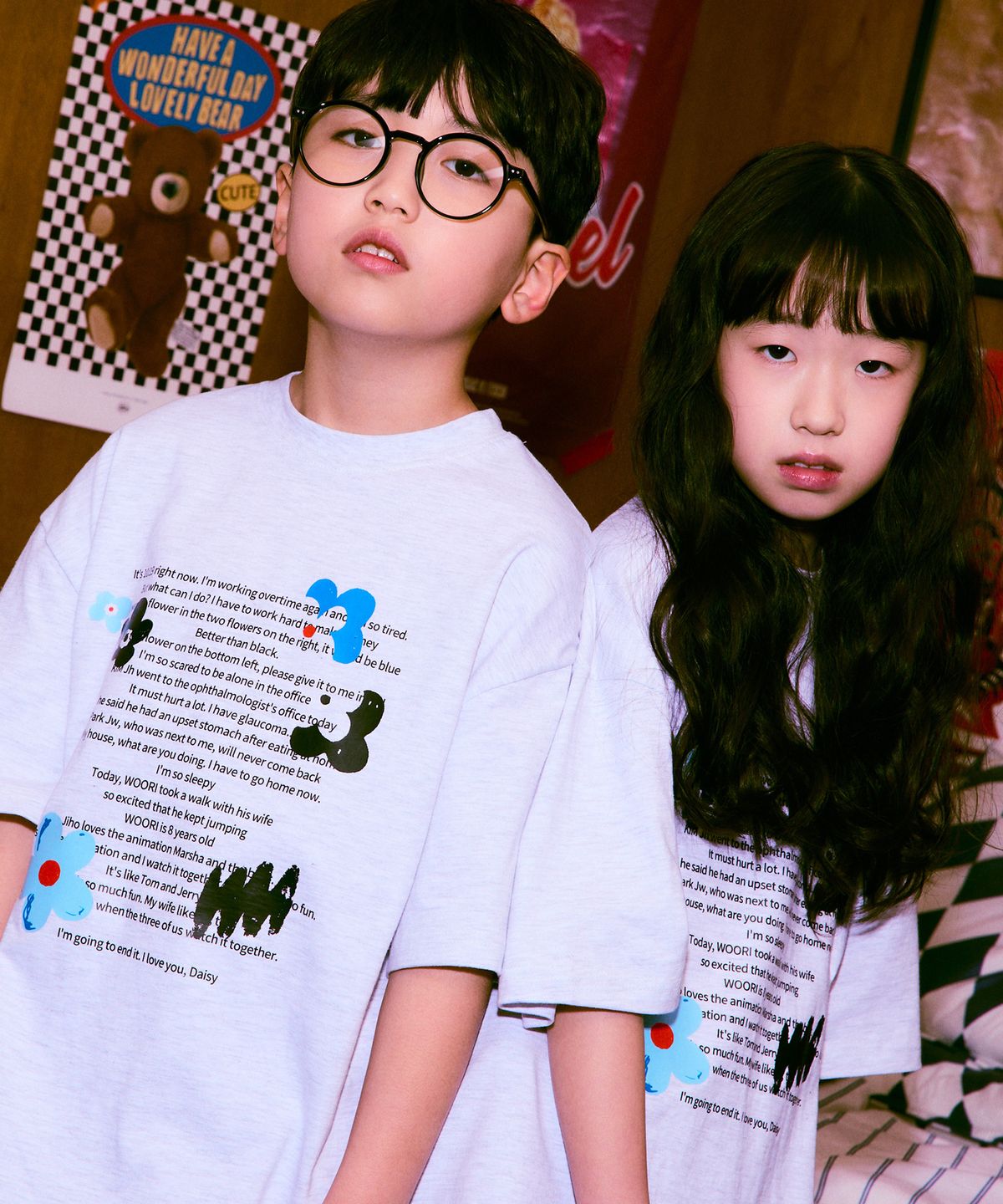 엘리메노영스터(ELIMENOYOUNGSTER) EY 블라블라 키즈 반팔티 4Color
