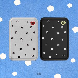 [모음전]로고 패턴 맥세이프 레더 카드지갑-2Colors