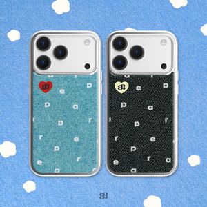 [갤럭시 S26 추가]데님 로고 에폭시 범퍼 케이스-2Colors