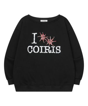 슬루 빈티지 체크 로고 원 숄더 맨투맨 (2컬러)